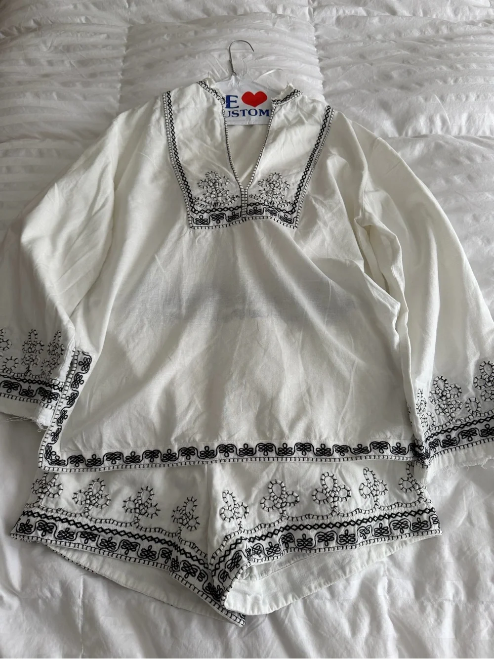 Zara White Casual Linen Blend Top